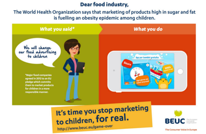 Social marketing of junk food, rules are needed to protect minors. Big Food on the assault of cyberspace.