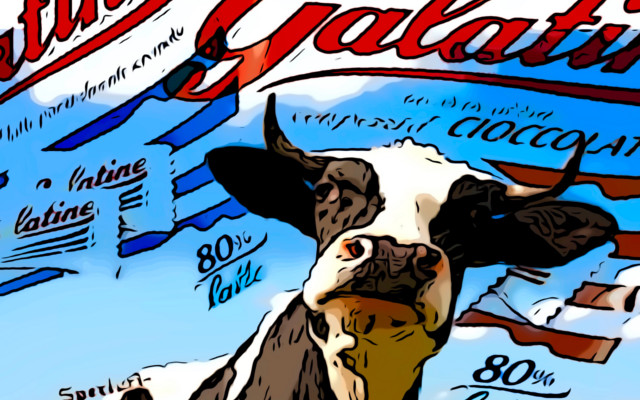 Galatine, 80% milk? False!