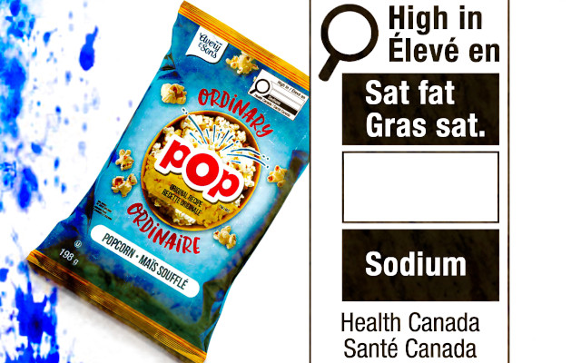 Canada, label warnings on saturated fat, sugar and salt