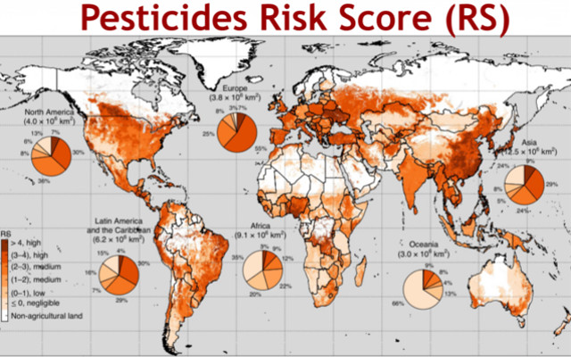 Pesticides, two-thirds of the planet at risk of environmental pollution