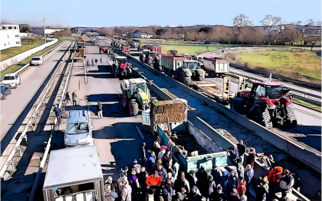 French farmers protest_2024