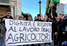 farmer protesting
