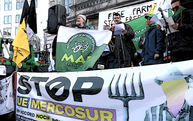 EU-Mercosur farmers protest