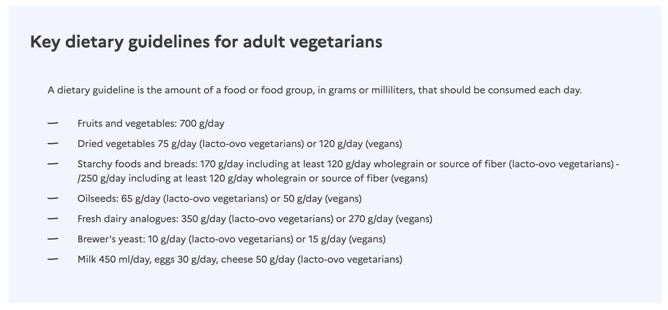 FoodTimes_vegetarian nutritional guidelines ANSES