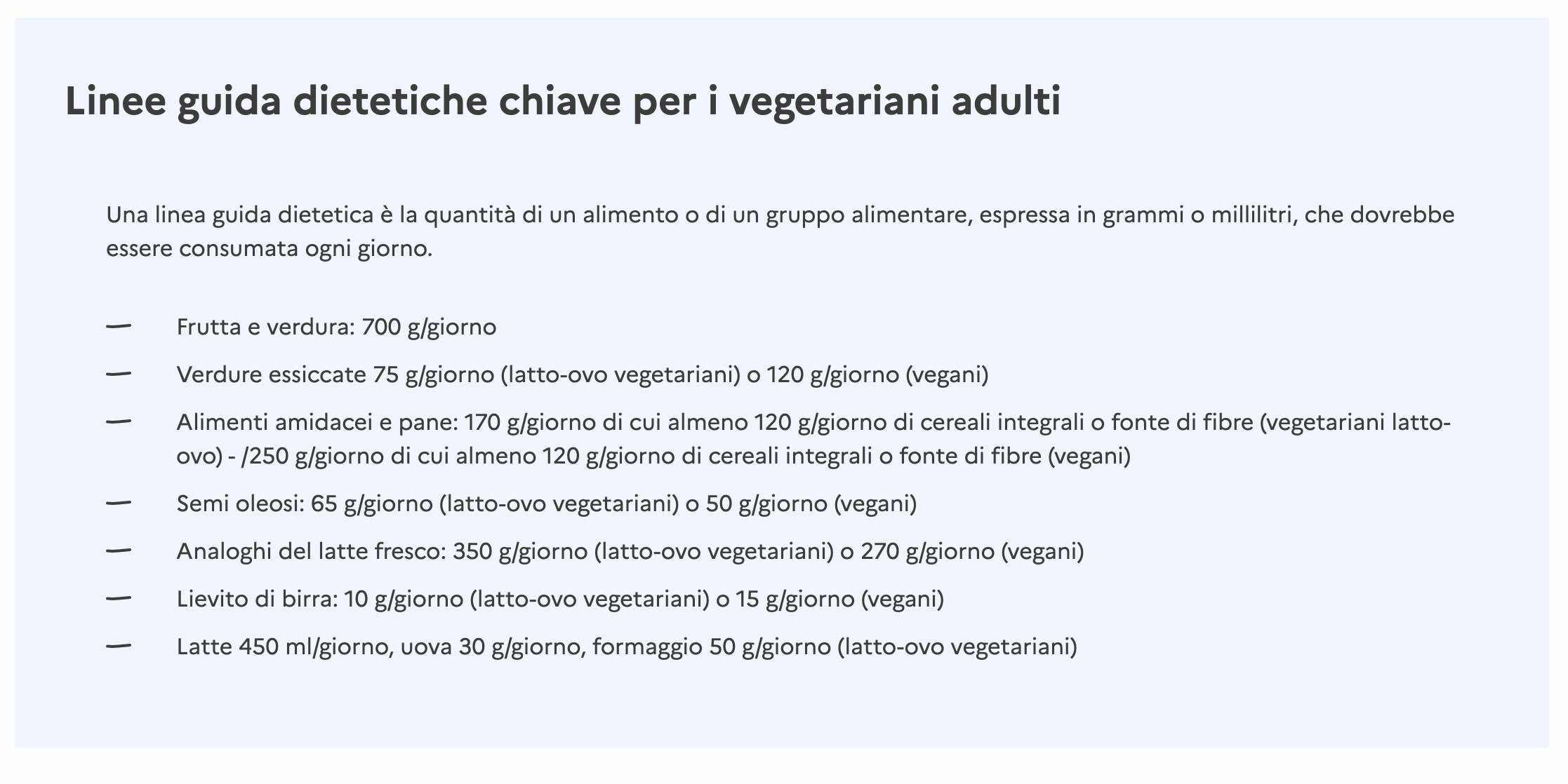 FoodTimes_Linee guida ANSES dieta vegetariana